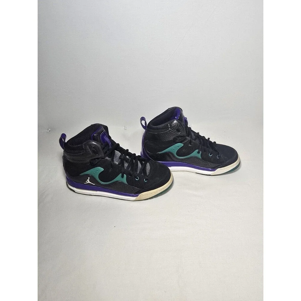 Air Jordan Flight TR 97 Mid ‘Black Grape Purple New Emerald 4Y